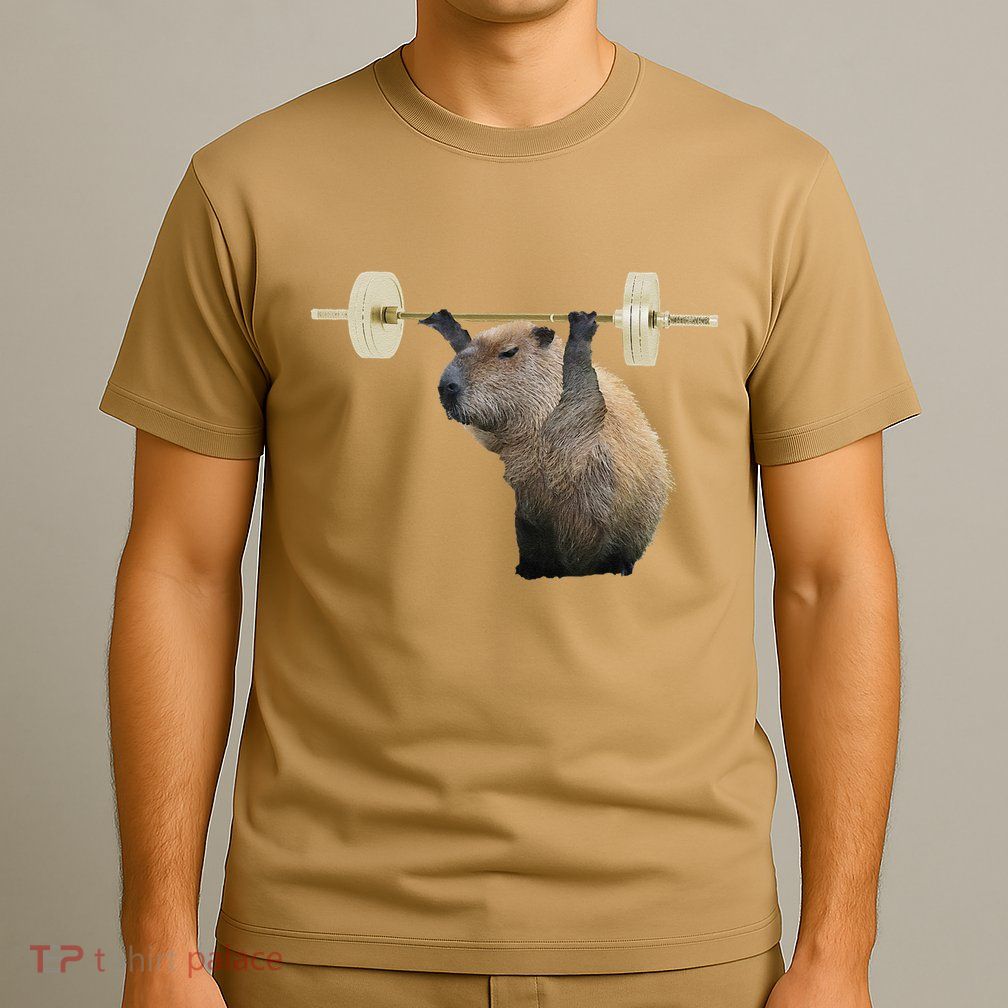 Capybara Weightlifting Funny Body Building Training T-Shirt