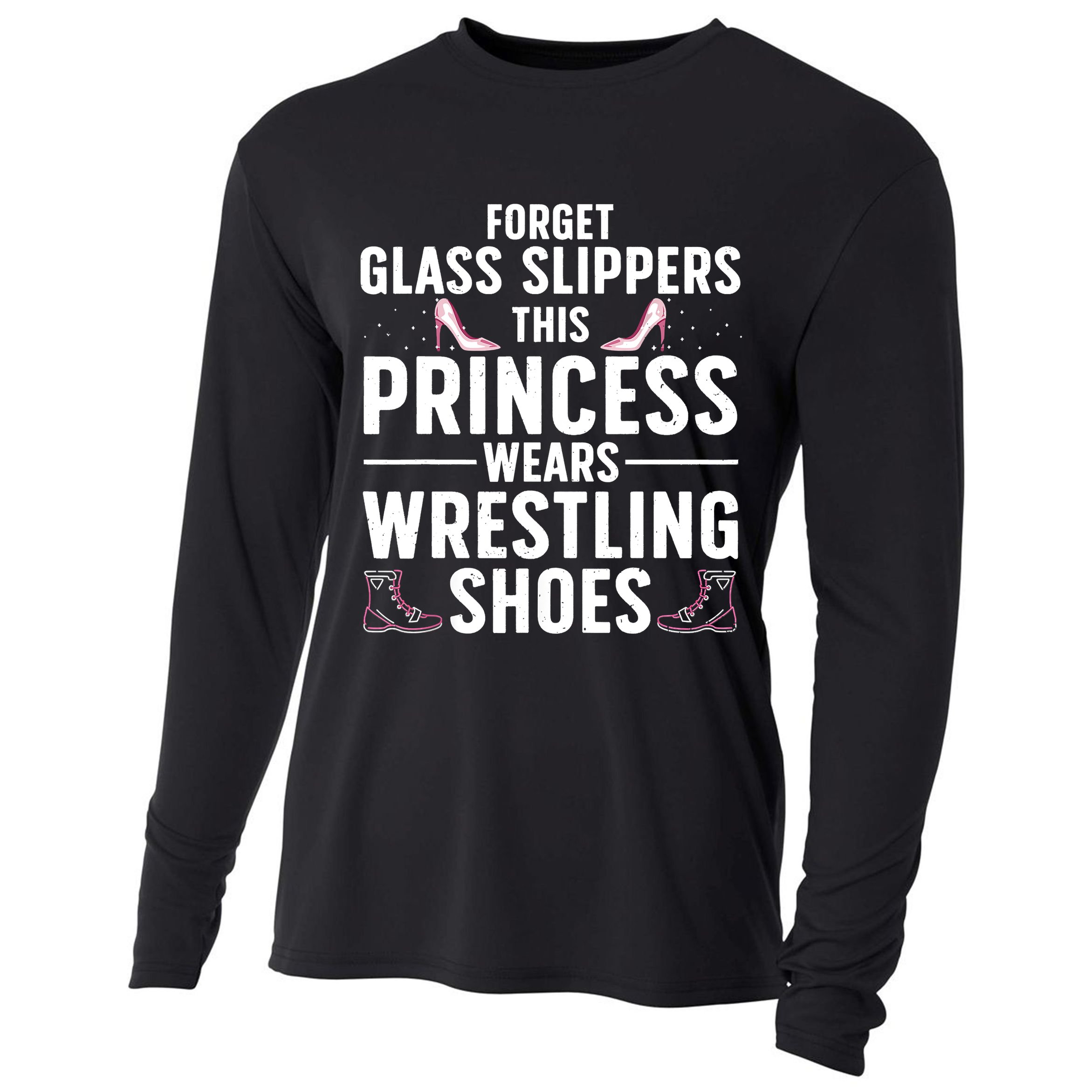 Cool Wrestling For Women Wrestler Princess Sports Cooling Performance Long Sleeve Crew