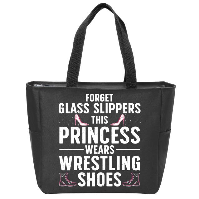 Cool Wrestling For Women Wrestler Princess Sports Zip Tote Bag