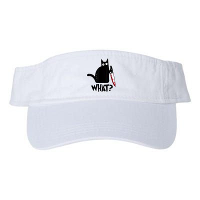Cat What? Funny Black Cat Murderous Cat With Knife Visor