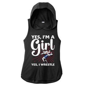 Cool Wrestling For Wrestler Athletes Coach Ladies PosiCharge Tri-Blend Wicking Draft Hoodie Tank