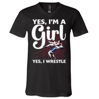 Cool Wrestling For Wrestler Athletes Coach V-Neck T-Shirt