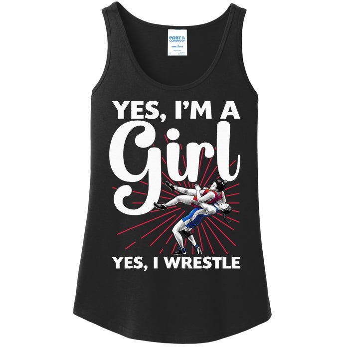 Cool Wrestling For Wrestler Athletes Coach Ladies Essential Tank