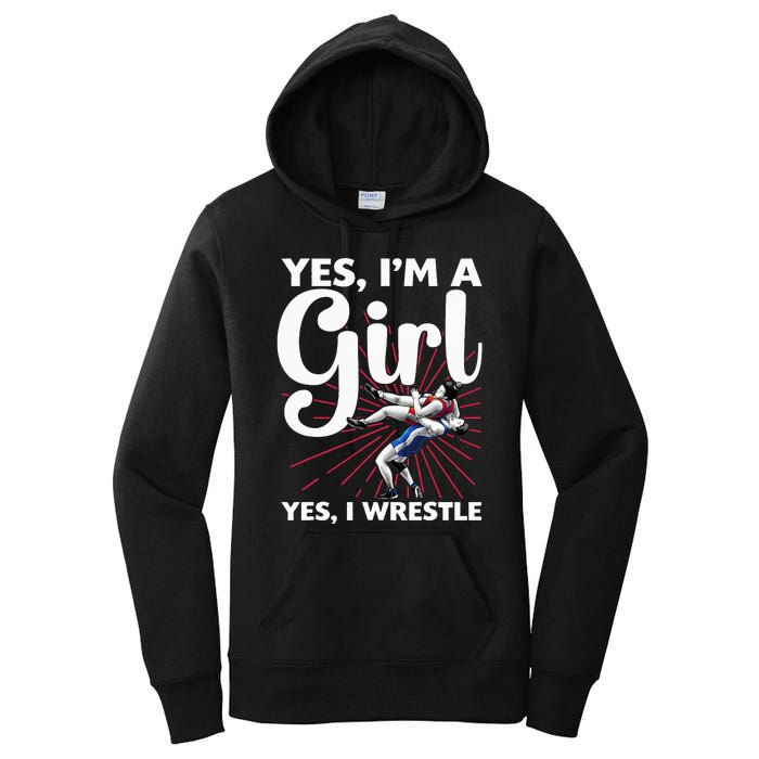 Cool Wrestling For Wrestler Athletes Coach Women's Pullover Hoodie