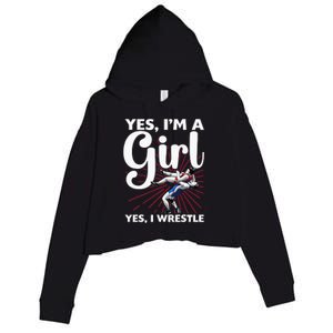 Cool Wrestling For Wrestler Athletes Coach Crop Fleece Hoodie