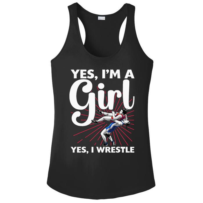 Cool Wrestling For Wrestler Athletes Coach Ladies PosiCharge Competitor Racerback Tank