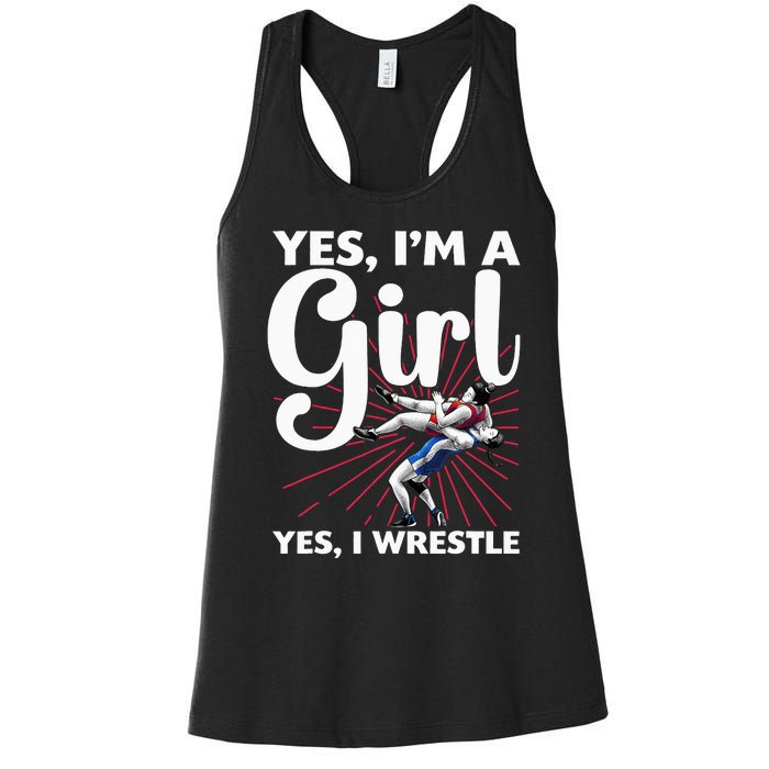 Cool Wrestling For Wrestler Athletes Coach Women's Racerback Tank