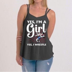 Cool Wrestling For Wrestler Athletes Coach Women's Strappy Tank