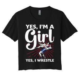 Cool Wrestling For Wrestler Athletes Coach Women's Crop Top Tee