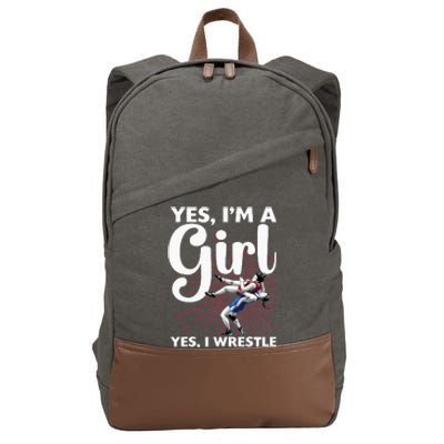 Cool Wrestling For Wrestler Athletes Coach Cotton Canvas Backpack