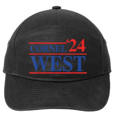 Cornel West For President Cornel West 2024 7-Panel Snapback Hat