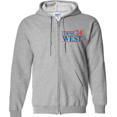 Cornel West For President Cornel West 2024 Full Zip Hoodie