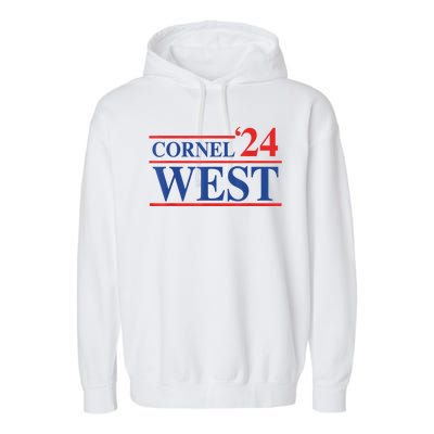 Cornel West For President Cornel West 2024 Garment-Dyed Fleece Hoodie