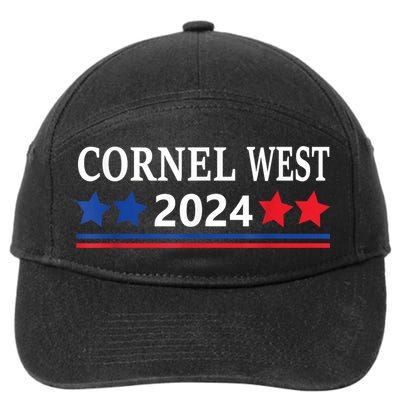 Cornel West For President Cornel West 2024 7-Panel Snapback Hat