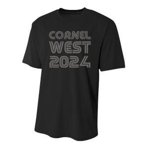 Cornel West For President 2024 Youth Performance Sprint T-Shirt