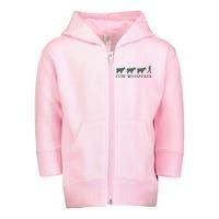 Cow Whisperer Funny Farmer Toddler Zip Fleece Hoodie