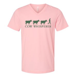 Cow Whisperer Funny Farmer V-Neck T-Shirt