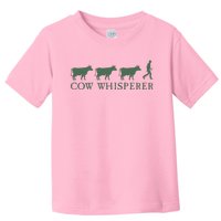 Cow Whisperer Funny Farmer Toddler T-Shirt