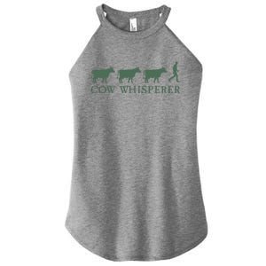 Cow Whisperer Funny Farmer Women's Perfect Tri Rocker Tank