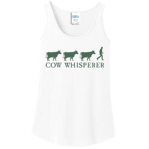 Cow Whisperer Funny Farmer Ladies Essential Tank