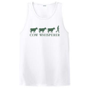 Cow Whisperer Funny Farmer PosiCharge Competitor Tank