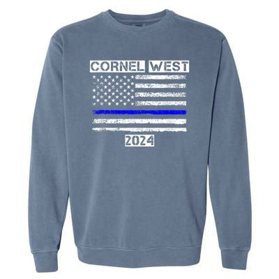 Cornel West For President Cornel West 2024 Garment-Dyed Sweatshirt