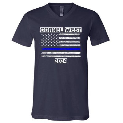 Cornel West For President Cornel West 2024 V-Neck T-Shirt