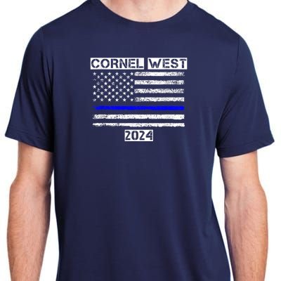 Cornel West For President Cornel West 2024 Adult ChromaSoft Performance T-Shirt