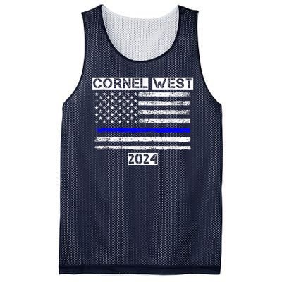 Cornel West For President Cornel West 2024 Mesh Reversible Basketball Jersey Tank