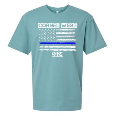 Cornel West For President Cornel West 2024 Sueded Cloud Jersey T-Shirt