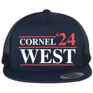 Cornel West For President Cornel West 2024 Flat Bill Trucker Hat