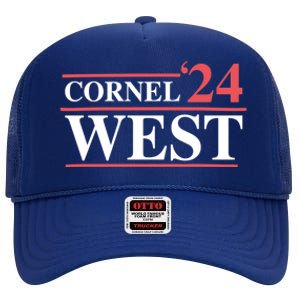 Cornel West For President Cornel West 2024 High Crown Mesh Back Trucker Hat