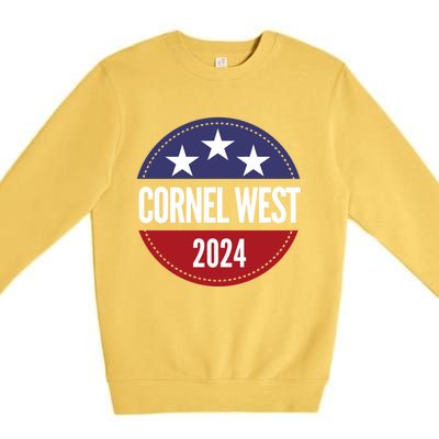 Cornel West For President Cornel West 2024 Premium Crewneck Sweatshirt