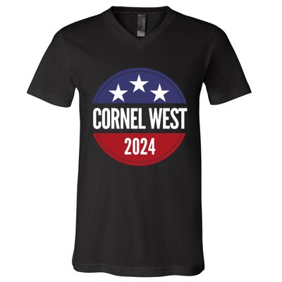 Cornel West For President Cornel West 2024 V-Neck T-Shirt