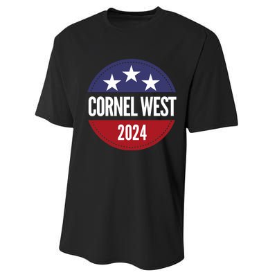 Cornel West For President Cornel West 2024 Performance Sprint T-Shirt