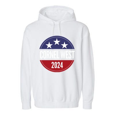 Cornel West For President Cornel West 2024 Garment-Dyed Fleece Hoodie