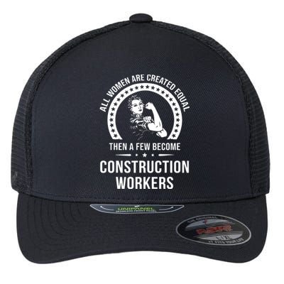 Construction Worker For Women Construction Worker Flexfit Unipanel Trucker Cap