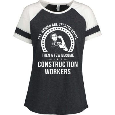 Construction Worker For Women Construction Worker Enza Ladies Jersey Colorblock Tee