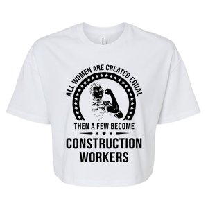 Construction Worker For Women Construction Worker Bella+Canvas Jersey Crop Tee