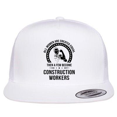 Construction Worker For Women Construction Worker Flat Bill Trucker Hat