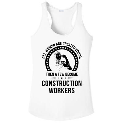 Construction Worker For Women Construction Worker Ladies PosiCharge Competitor Racerback Tank