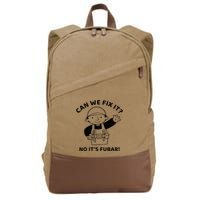 Can We Fix It No ItS Fubar! Toolbox Helmet Construction Cotton Canvas Backpack