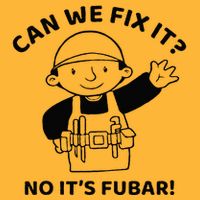 Can We Fix It No ItS Fubar! Toolbox Helmet Construction Pom Pom 12in Knit Beanie