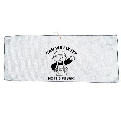 Can We Fix It No ItS Fubar! Toolbox Helmet Construction Large Microfiber Waffle Golf Towel