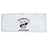 Can We Fix It No ItS Fubar! Toolbox Helmet Construction Large Microfiber Waffle Golf Towel