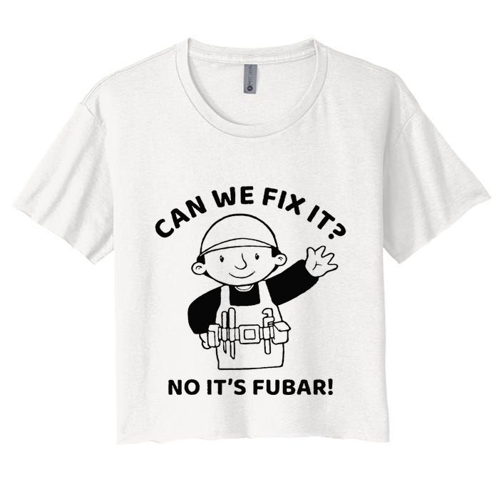 Can We Fix It No ItS Fubar! Toolbox Helmet Construction Crop Top