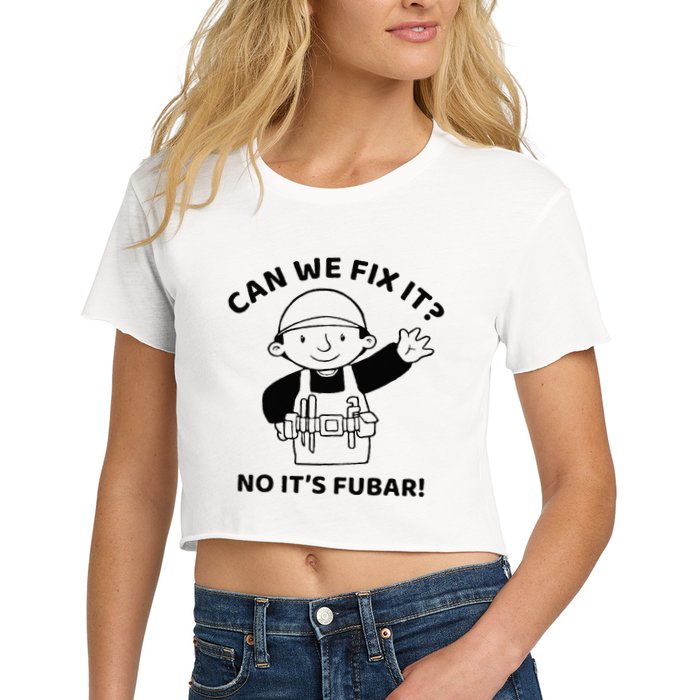 Can We Fix It No ItS Fubar! Toolbox Helmet Construction Crop Top
