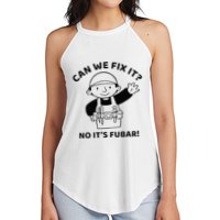 Can We Fix It No ItS Fubar! Toolbox Helmet Construction Women's Perfect Tri Rocker Tank