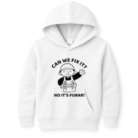 Can We Fix It No ItS Fubar! Toolbox Helmet Construction Kids Hoodie