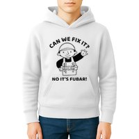 Can We Fix It No ItS Fubar! Toolbox Helmet Construction Kids Hoodie